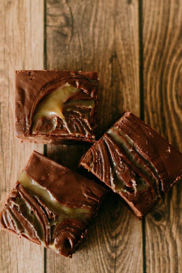 chocolate caramel cheesecake flavored fudge