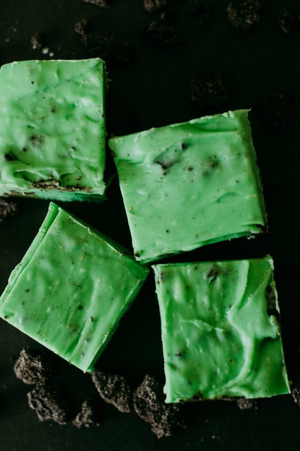 mint chocolate cookie fudge